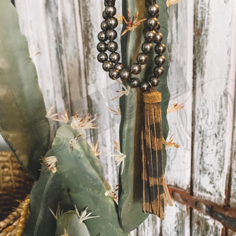 Leopard Tassel Bracelet